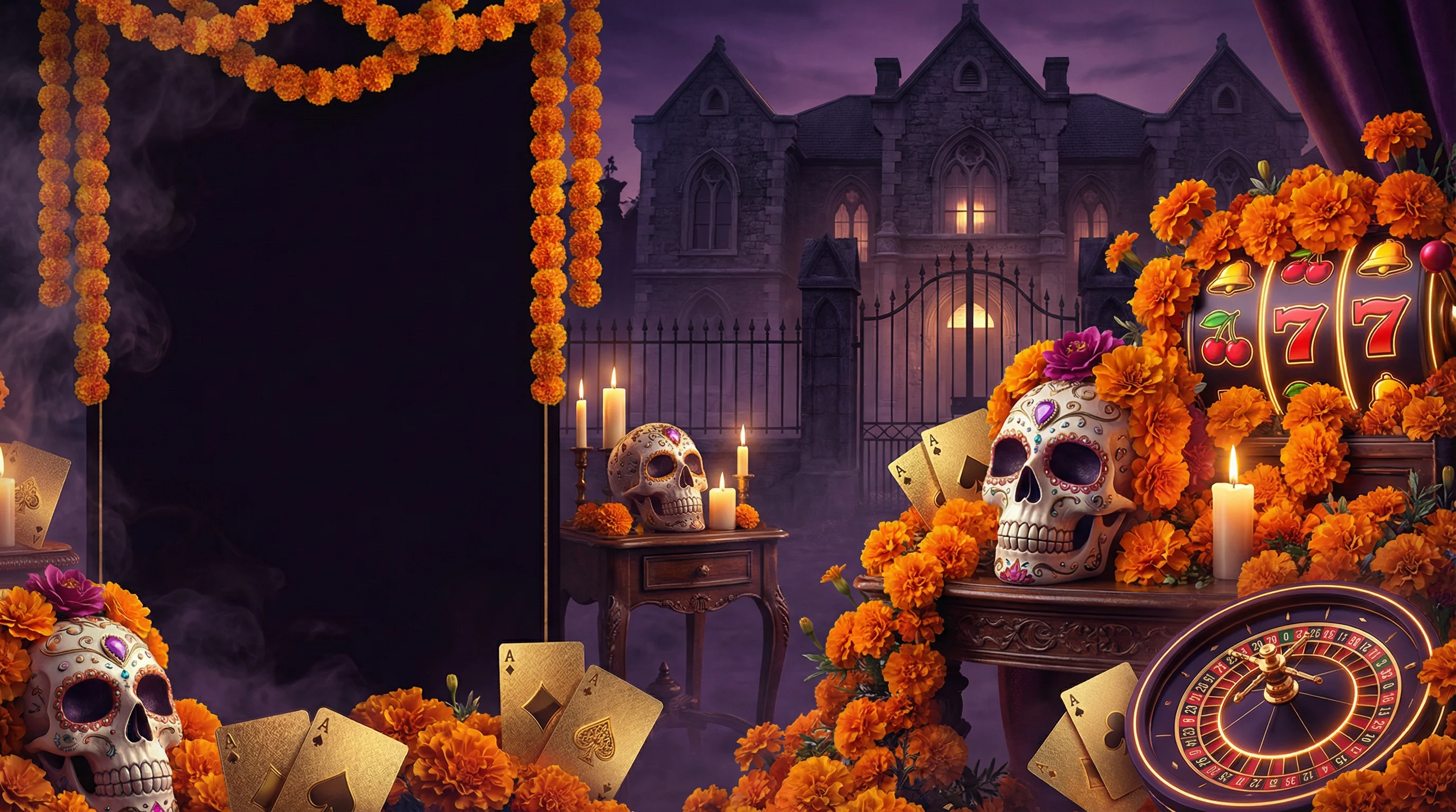 Powbet Casino casino bienvenida con temática del Día de los Muertos mexicano